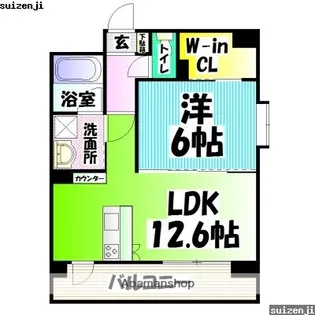 LESTIA坪井【10階】の間取り