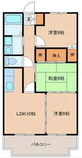 ピロティパレ【3階】の間取り