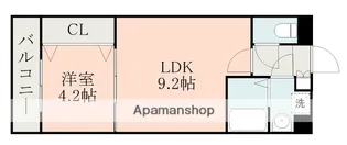 熊本県熊本市中央区九品寺4丁目【マンション】の間取り