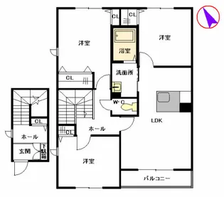 セカンド エリタージュ【2階】の間取り