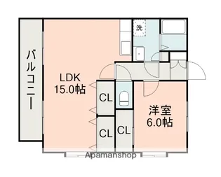 エクメーネ大手島【1階】の間取り
