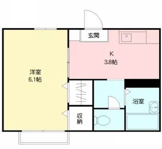 熊本県宇土市新町1丁目【アパート】の間取り