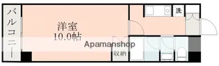 ディンクス黒髪【3階】の間取り