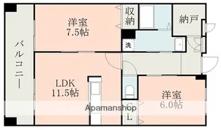 ベル・ピエース【4階】の間取り