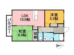 シャロームエステート【1階】の間取り