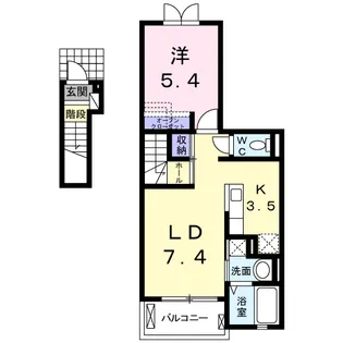 FRAGRANT EASTⅠ【2階】の間取り