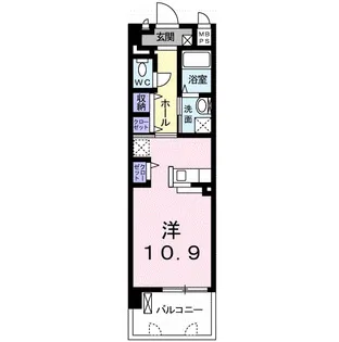 GRACEFUL平成【4階】の間取り