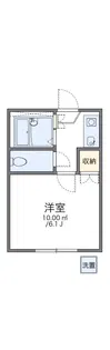 レオパレス水前寺西PART4A【105号室】の間取り