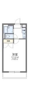 レオパレス上徳【307号室】の間取り