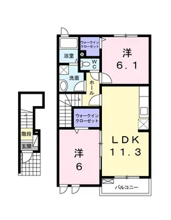 I・M Briller【2階】の間取り