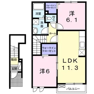 リアフラント Ⅲ【2階】の間取り