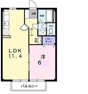 サニーフラットⅡ【2階】の間取り