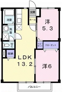 グリーンハイツK【105号室】の間取り