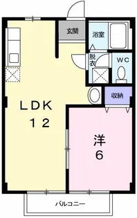 ニューシティ青山A【2階】の間取り