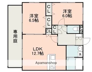 フェリーチェカーサ小峯東【1階】の間取り