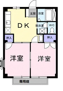 アーバン不知火【1階】の間取り