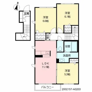 ビアンカーサ【2階】の間取り