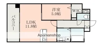ロザリアン坪井【7階】の間取り