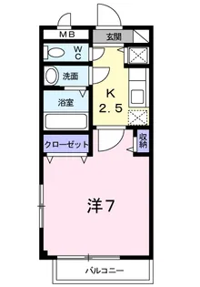 メゾンクレール【1階】の間取り