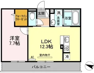 ラ・ジュネス【2階】の間取り