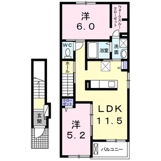 グラン・ジュテⅡ【2階】の間取り