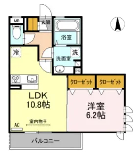 ドミール WITHD【2階】の間取り