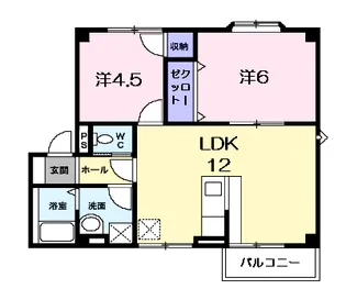 レジデンスN.Ⅲ【2階】の間取り
