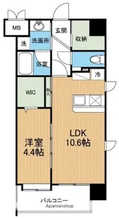 フェリーチェ古城公園【9階】の間取り