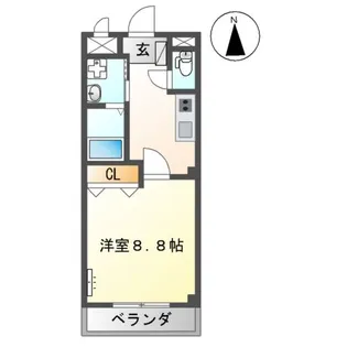 益城町広崎 アパート【202号室】の間取り