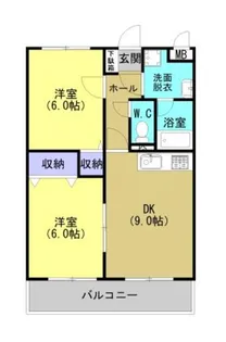 サニーサイド【2階】の間取り