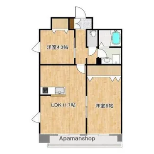 クロノス38花立【8階】の間取り