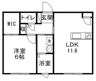 リオブランコ【1階】の間取り