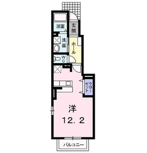 サン・アヴェニューA【1階】の間取り