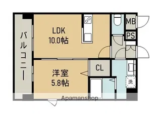 グランフィオーレ高平【8階】の間取り