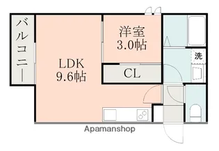 GRANDTIC AUBE【1階】の間取り