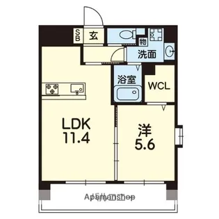 リバティハウス近見【601号室】の間取り