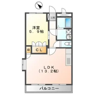 エスポワール・M【207号室】の間取り