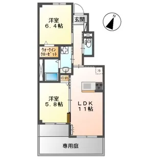 フロンティア エステート【106号室】の間取り