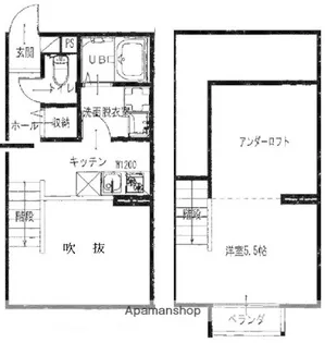 ソレイユ南高江【1階】の間取り