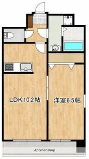 クロノス43水前寺【8階】の間取り