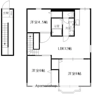 AFIELD嘉島Ⅲ【202号室】の間取り