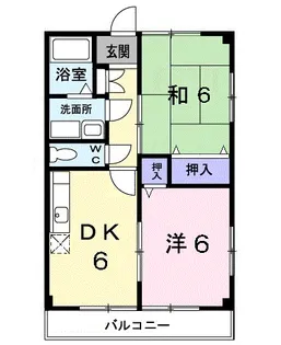 ソレイユ城山【2階】の間取り