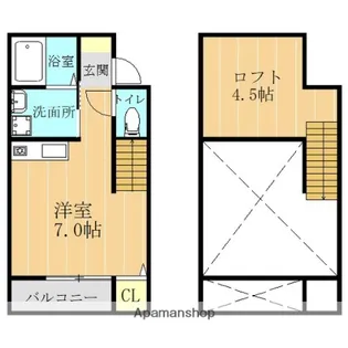 GREEN GARDEN琴平【2階】の間取り