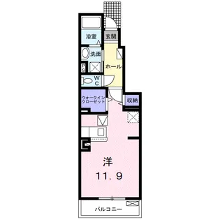 グルーム上南部【1階】の間取り
