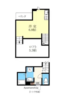 GLAD東本町 EAST【1階】の間取り