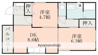 熊本県熊本市中央区本荘6丁目【一戸建】の間取り