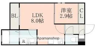 G-Smart黒髪【1階】の間取り