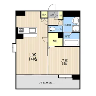 LIBTH平成けやき通り【2階】の間取り
