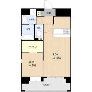 グラン シエル上熊本【11階】の間取り