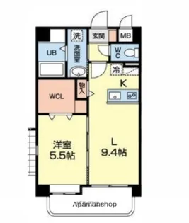 メリホジュール【4階】の間取り